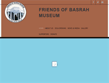 Tablet Screenshot of friendsofbasrahmuseum.org.uk